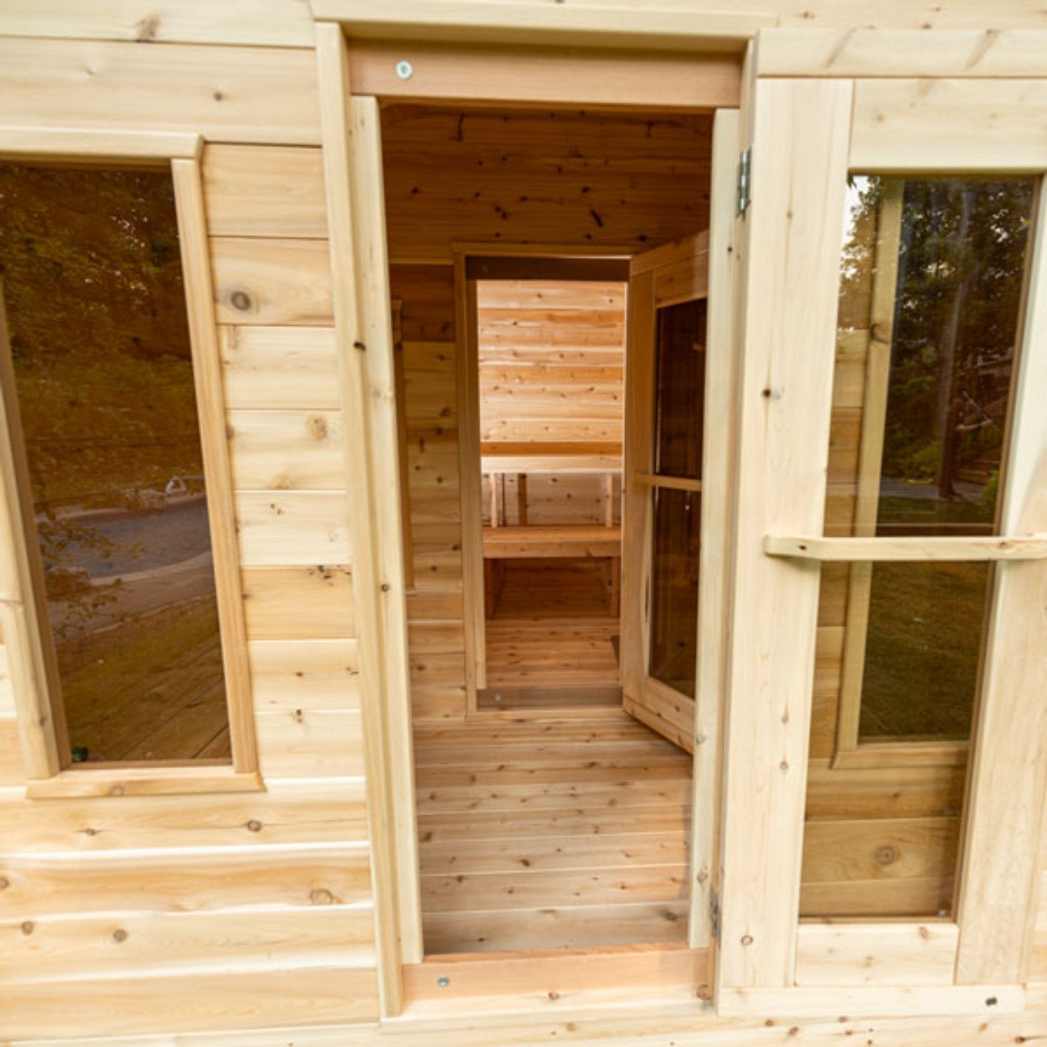 Leisurecraft CT Georgian Cabin Sauna with Changeroom