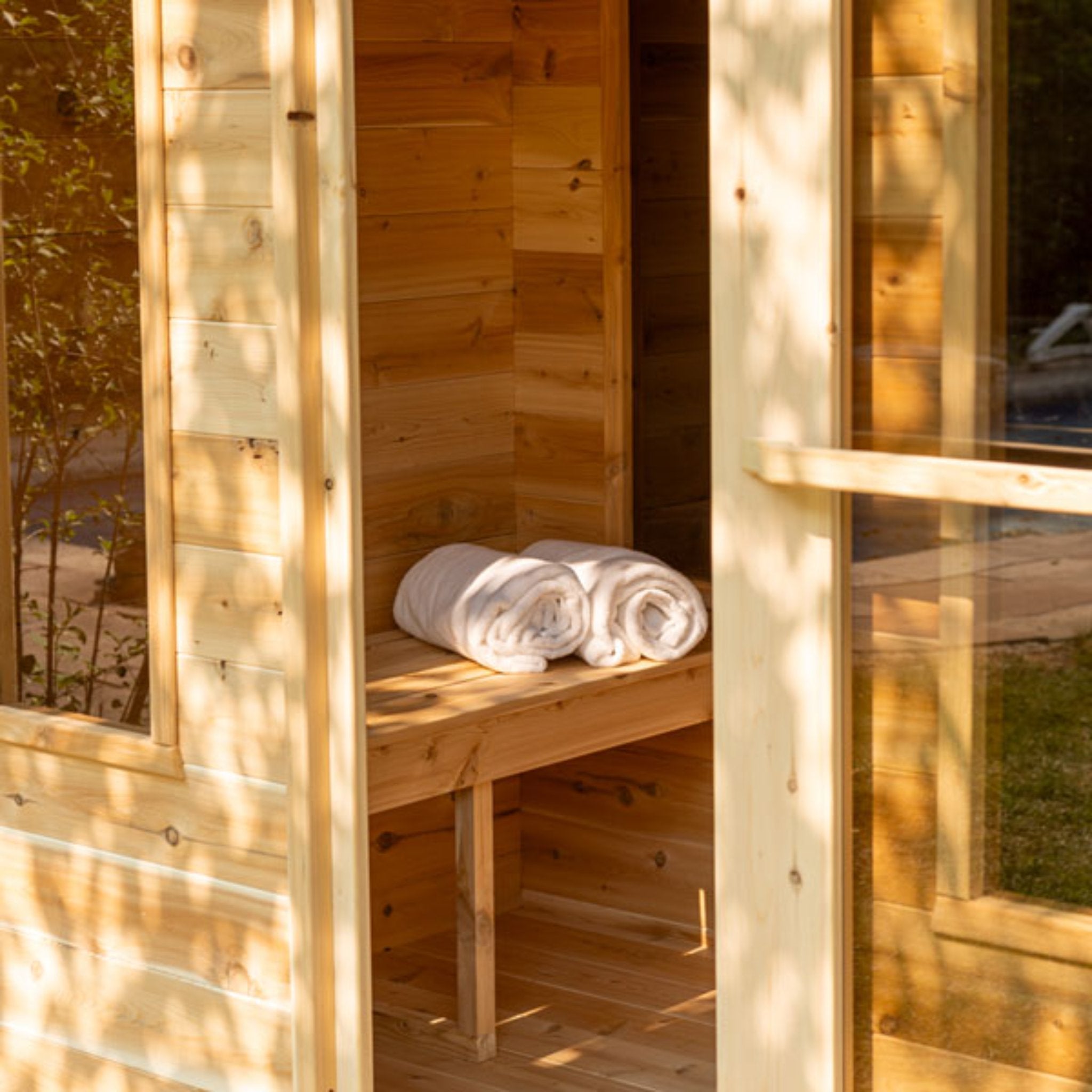 Leisurecraft CT Georgian Cabin Sauna with Changeroom